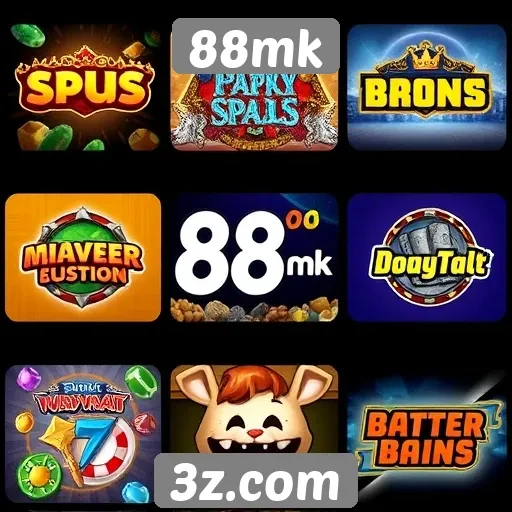 Variedade de jogos disponíveis na plataforma 88mk